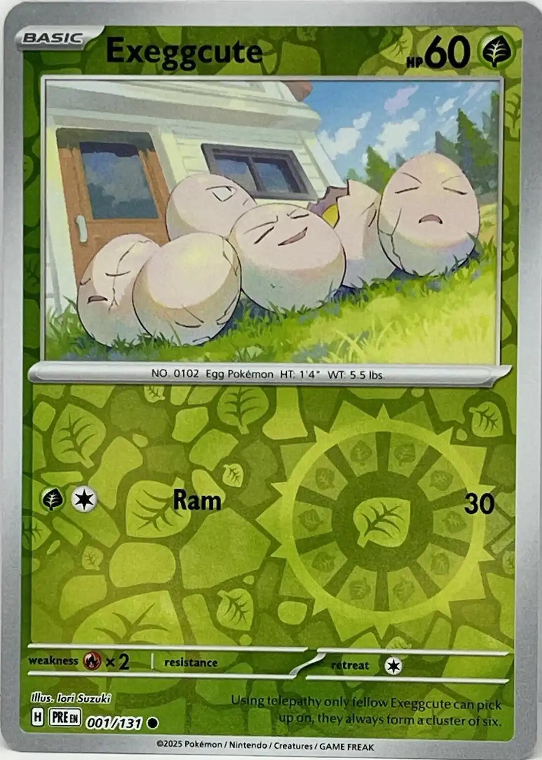 Exeggcute 001/131 SV8.5 Prismatic Evolutions Reverse Holo