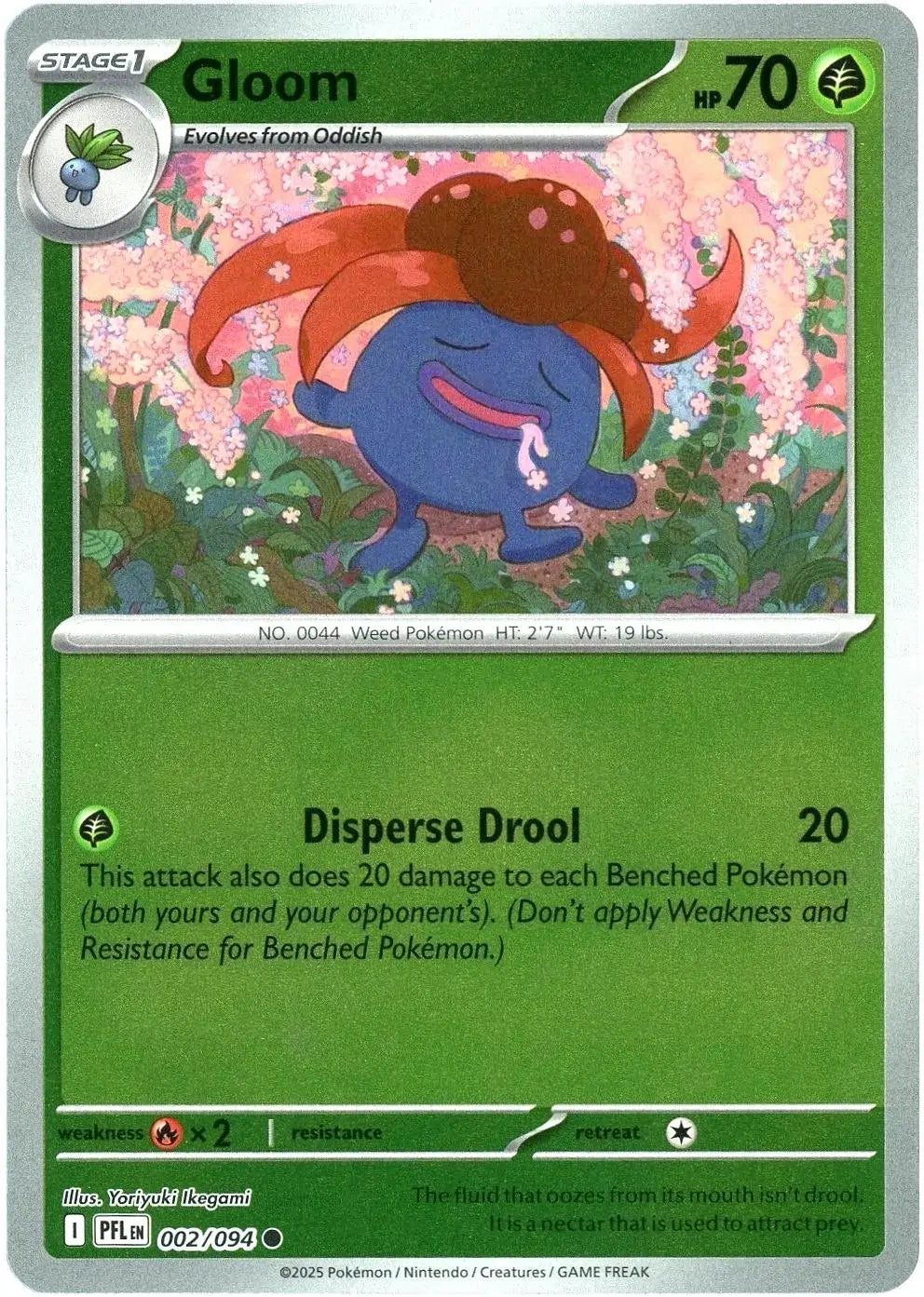 Gloom 002/094 ME02 Phantasmal Flames Reverse Holo