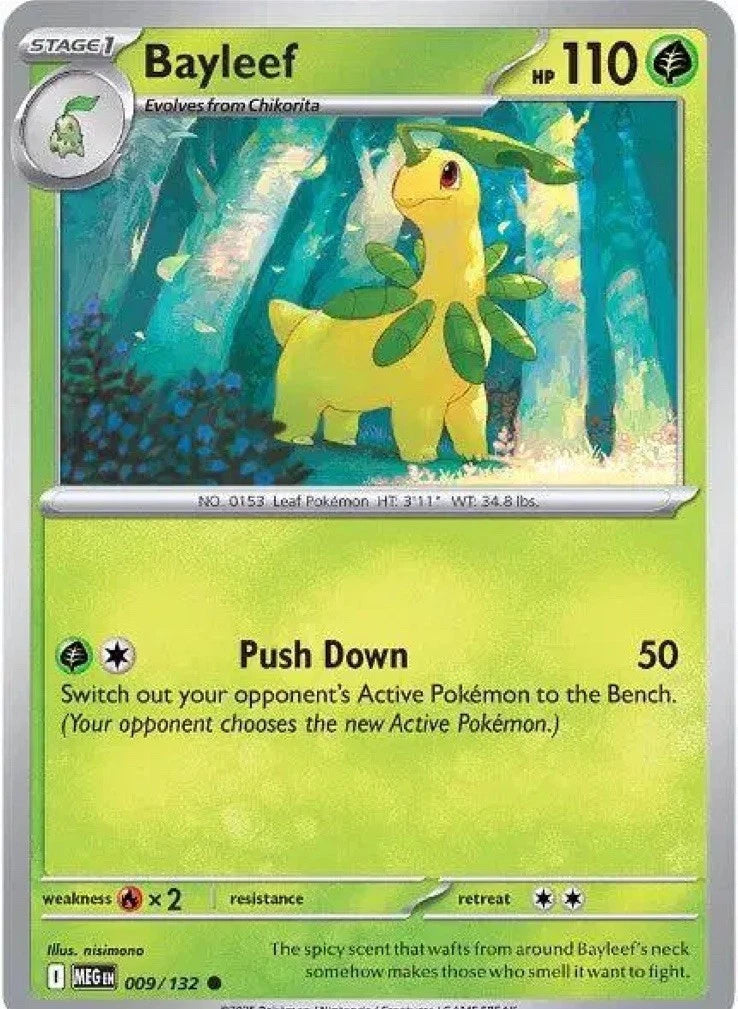 Bayleef 009/132 ME01 Mega Evolution Holo