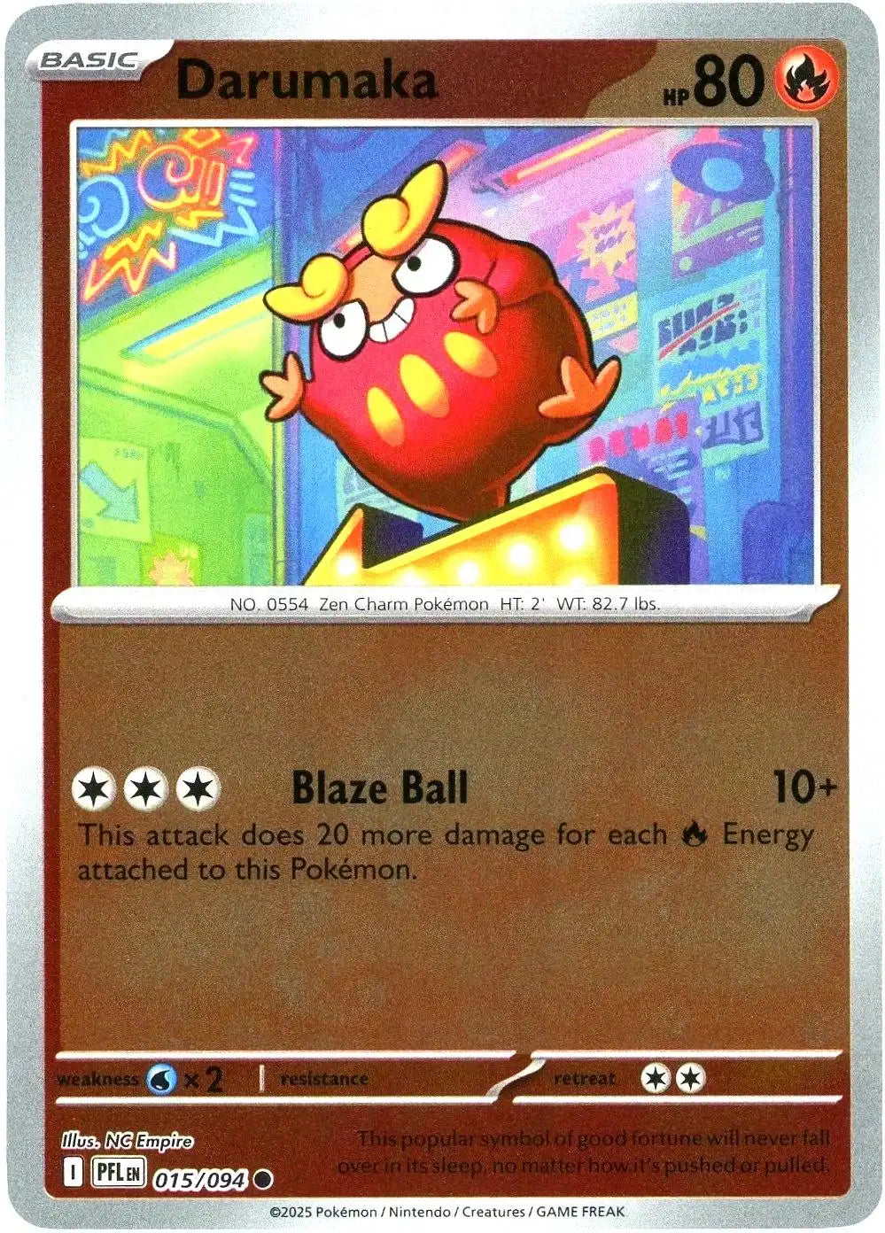 Darumaka 015/094 ME02 Phantasmal Flames Reverse Holo