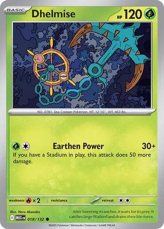 Dhelmise 018/132 ME01 Mega Evolution Holo