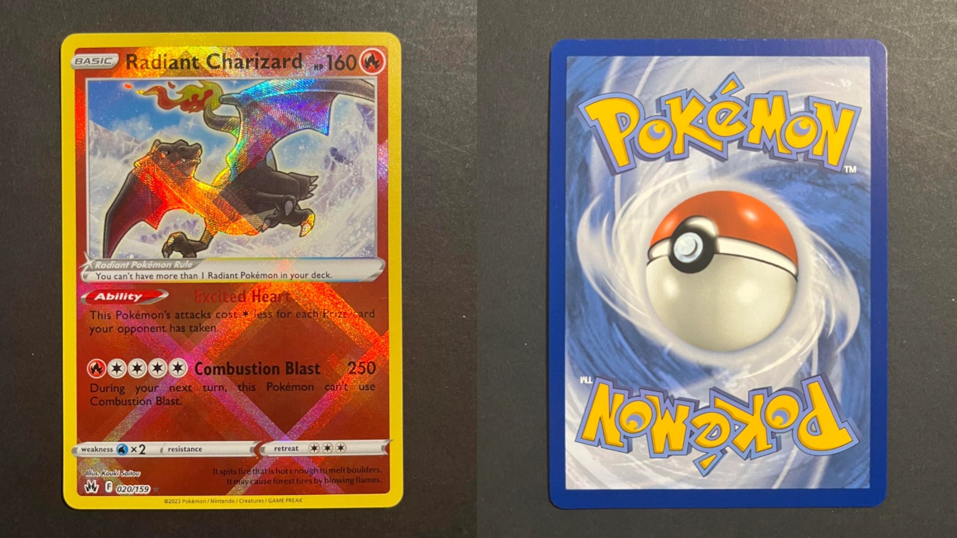 Radiant Charizard 020/159 Crown Zenith Holo Rare