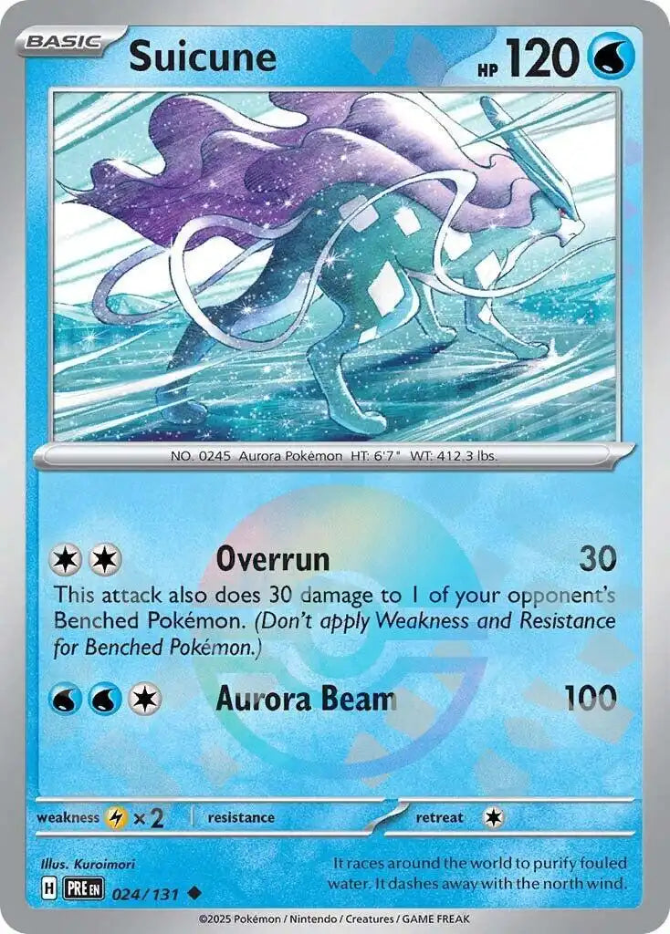 Suicune 024/131 SV8.5 Prismatic Evolutions Poke Ball