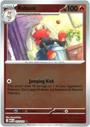 Raboot 027/132 ME01 Mega Evolution Holo