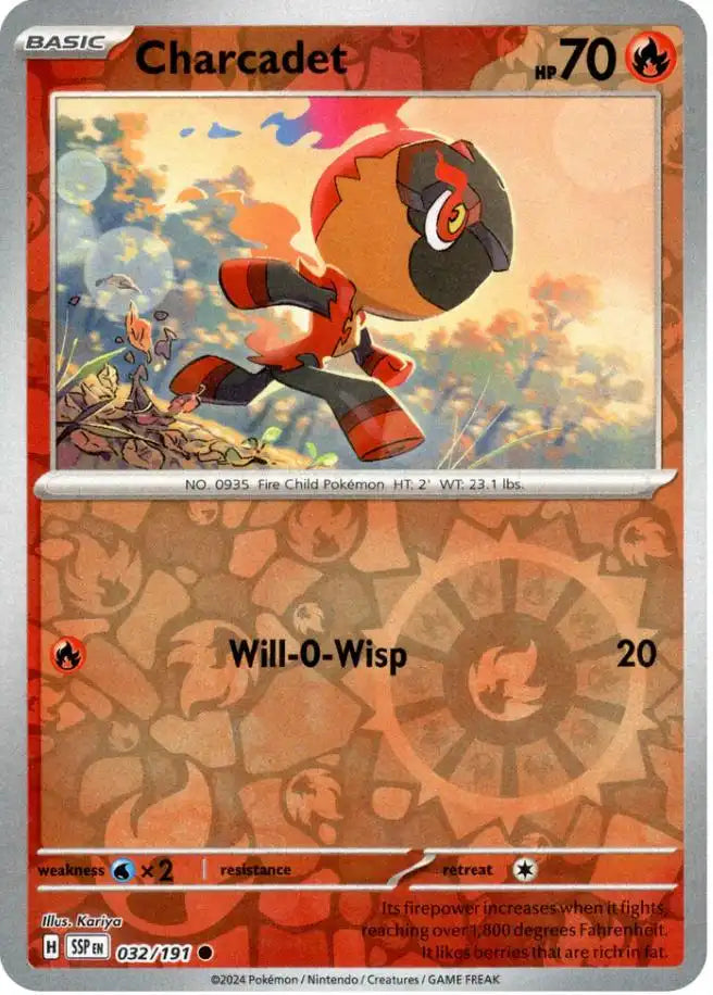 Charcadet 032/191 SV8 Surging Sparks Reverse Holo