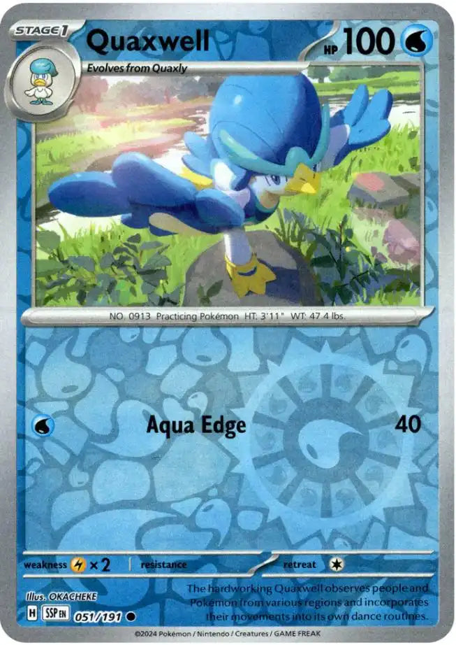 Quaxwell 051/191 SV8 Surging Sparks Reverse Holo
