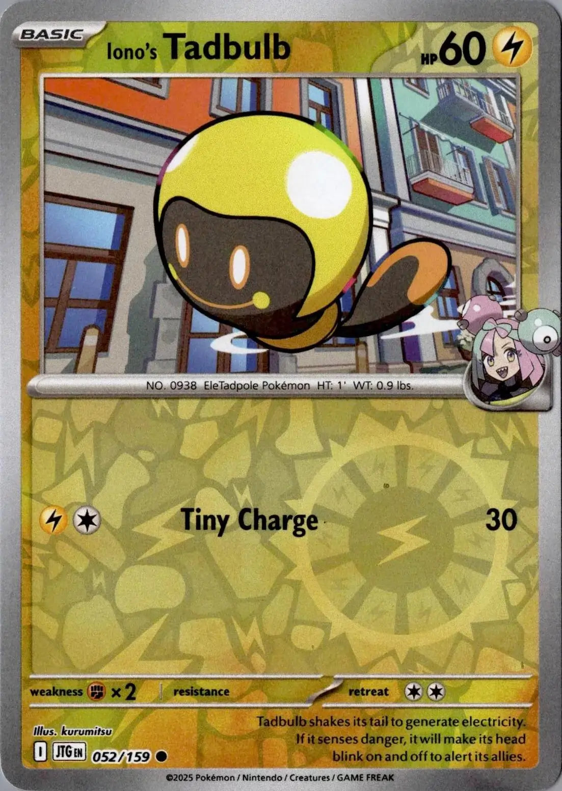Iono’s Tadbulb 052/159 SV09 Journey Together Reverse Holo