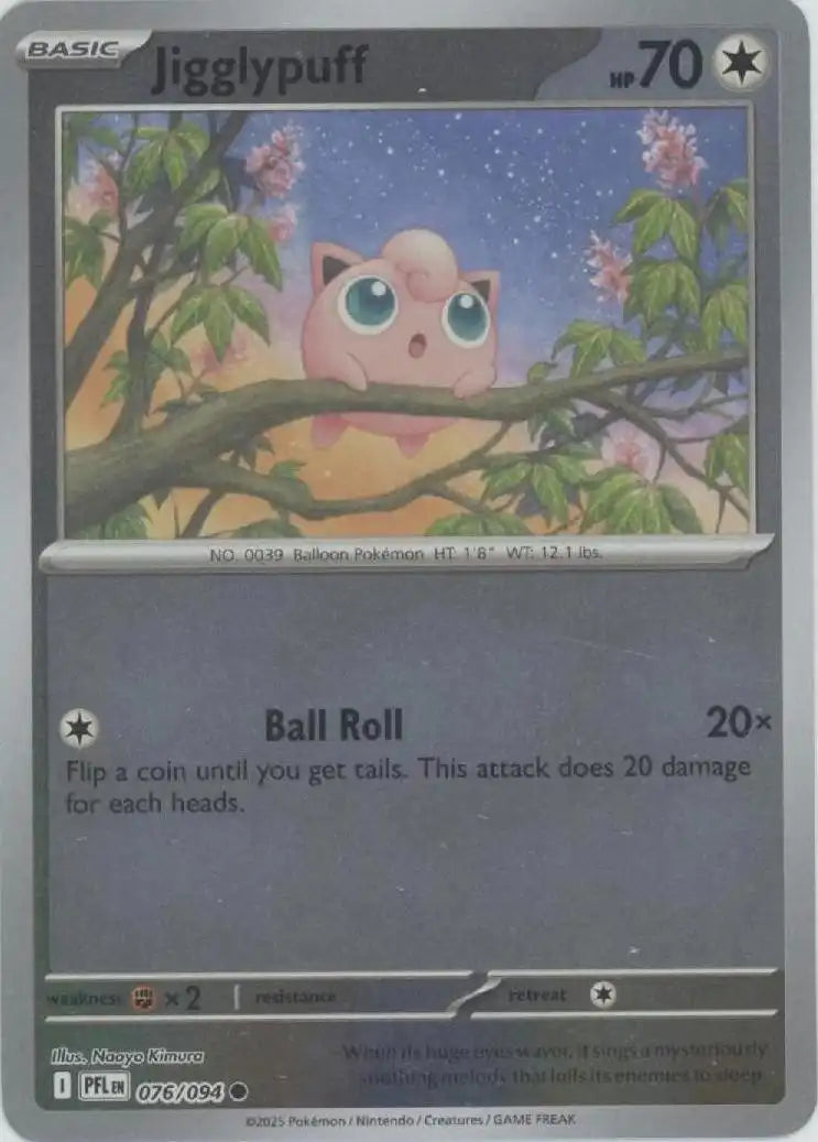 Jigglypuff 076/094 ME02 Phantasmal Flames Reverse Holo