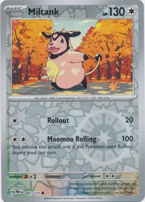 Miltank 081/131 SV8.5 Prismatic Evolutions Reverse Holo