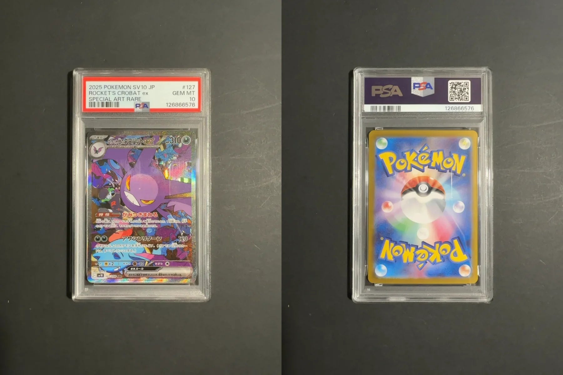 Rocket's Crobat ex 127/098 SV10 Glory of Team Rocket PSA 10