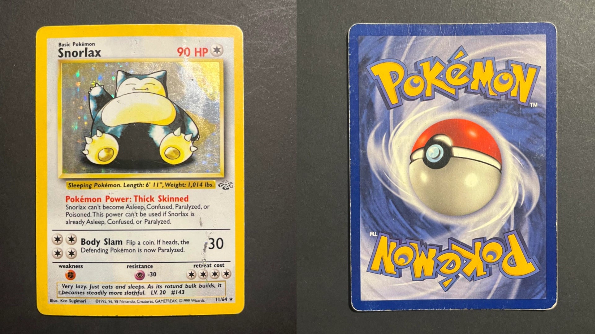 Snorlax 11/64 Jungle Unlimited Holo Rare