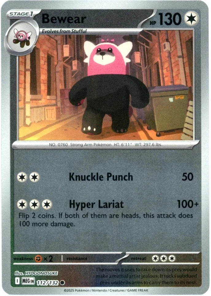 Bewear 112/132 ME01 Mega Evolution Holo