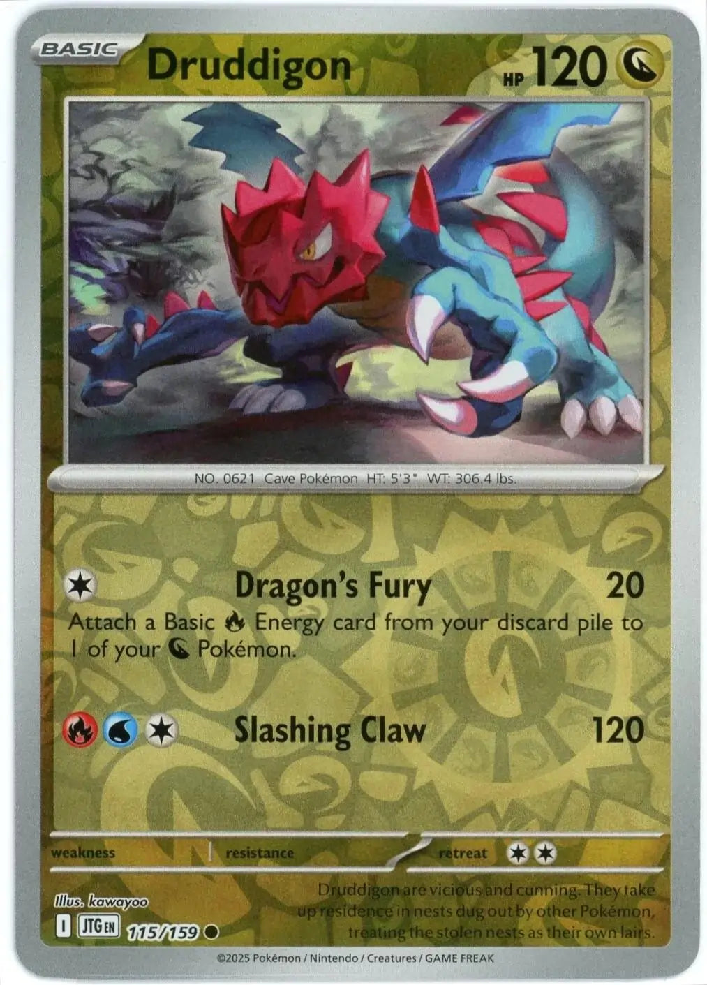 Druddigon 115/159 SV09 Journey Together Reverse Holo
