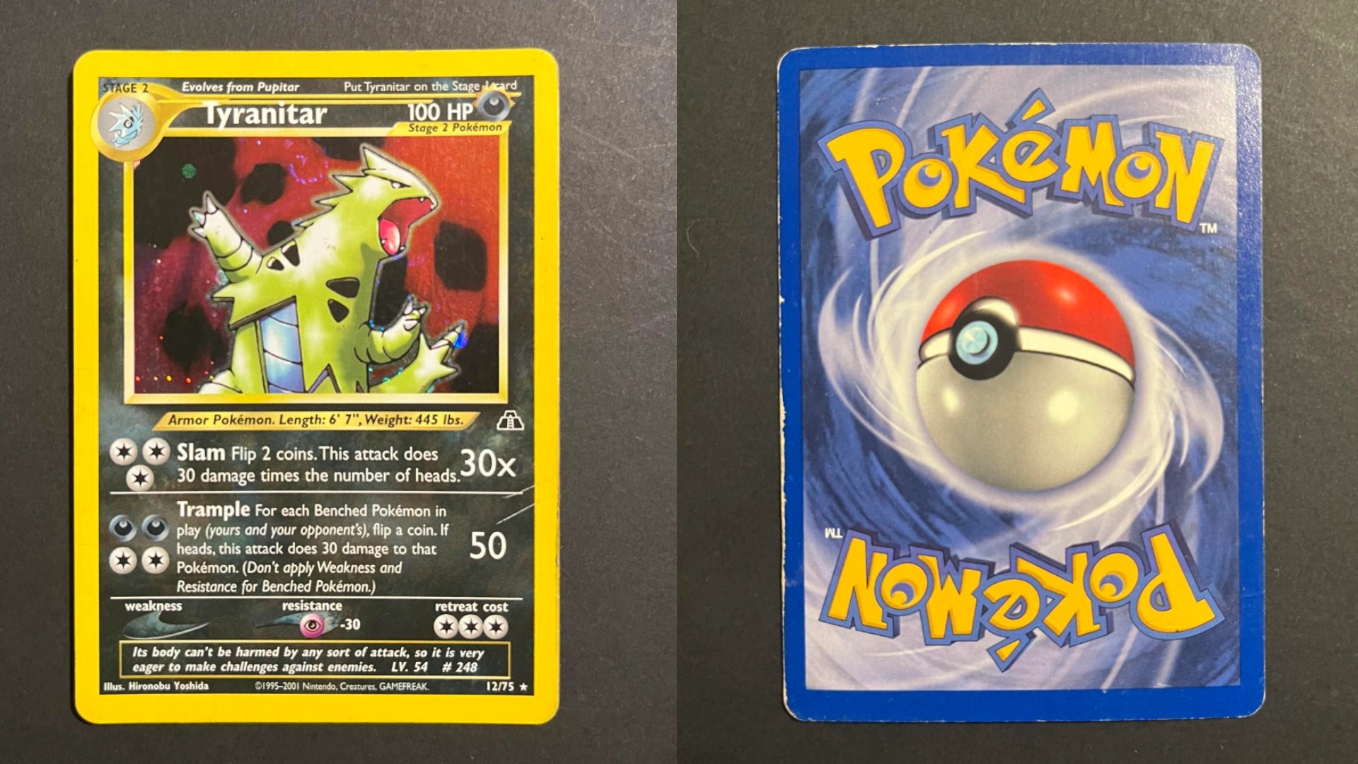 Tyranitar 12/75 Neo Discovery Holo Rare
