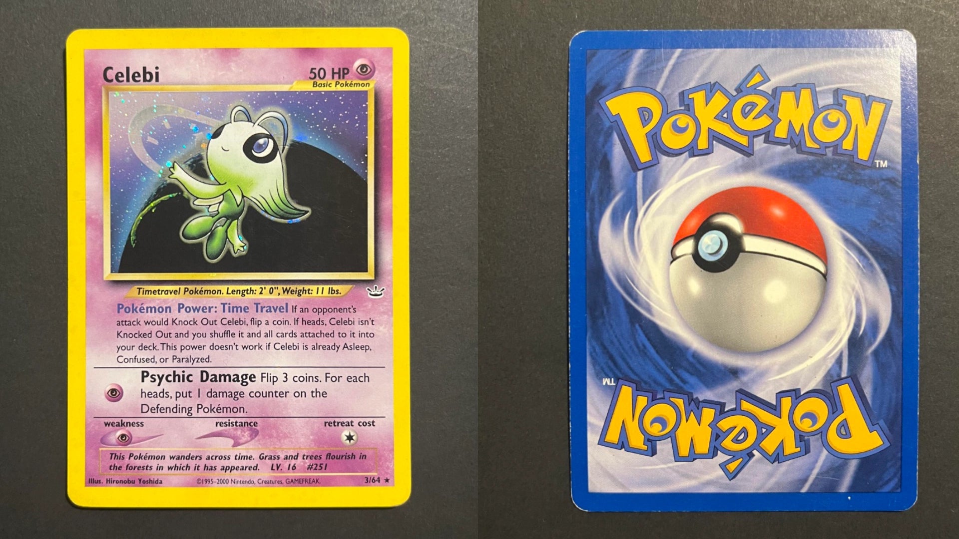 Celebi 3/64 Neo Revelation Holo Rare
