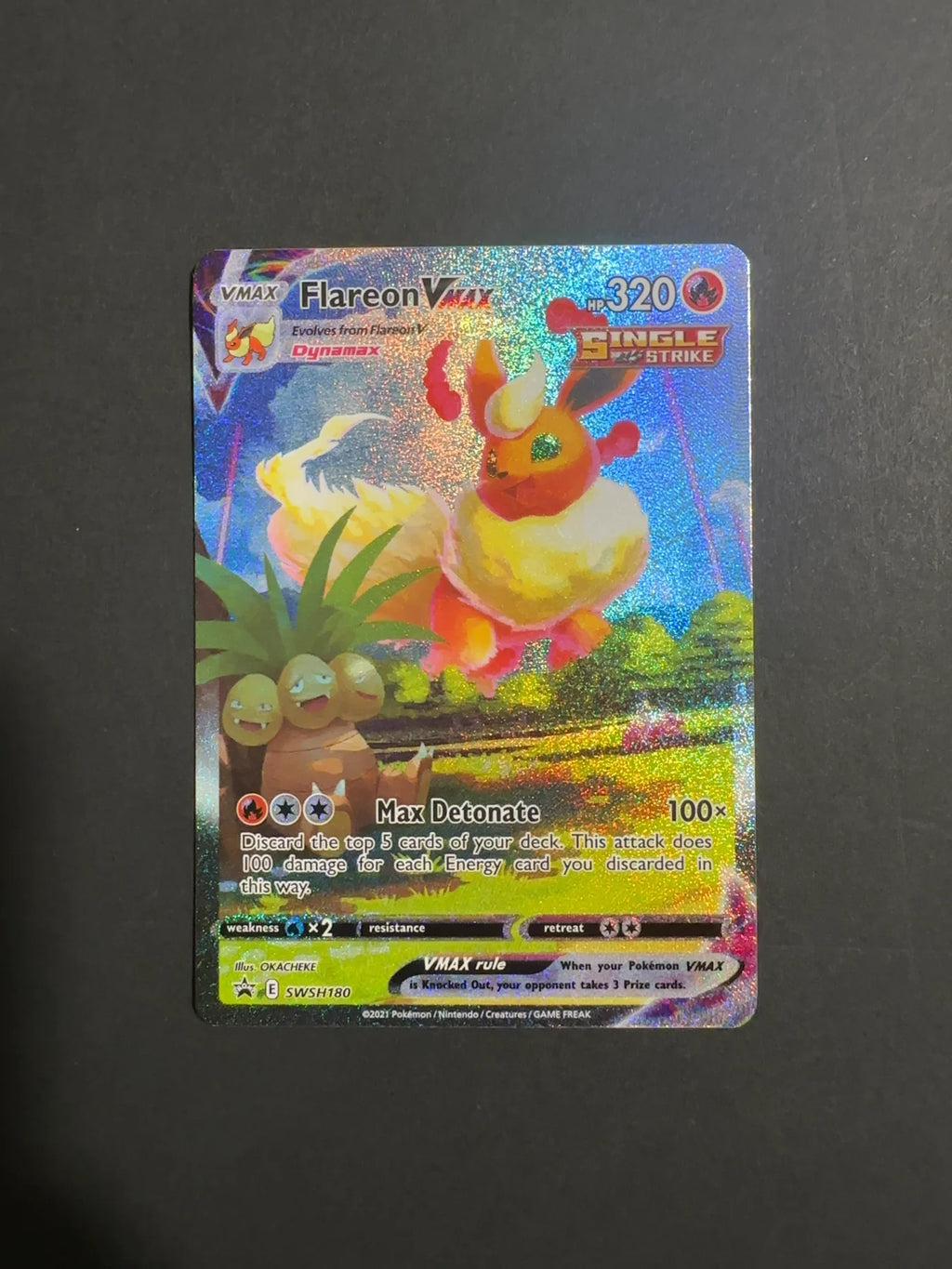 Flareon VMAX SWSH180 SWSH07 Evolving Skies