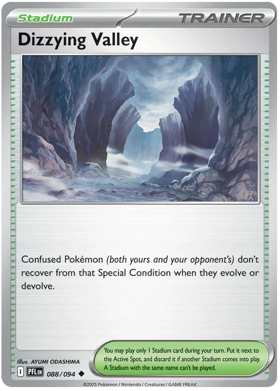 Dizzying Valley 088/094 ME02 Phantasmal Flames Reverse Holo