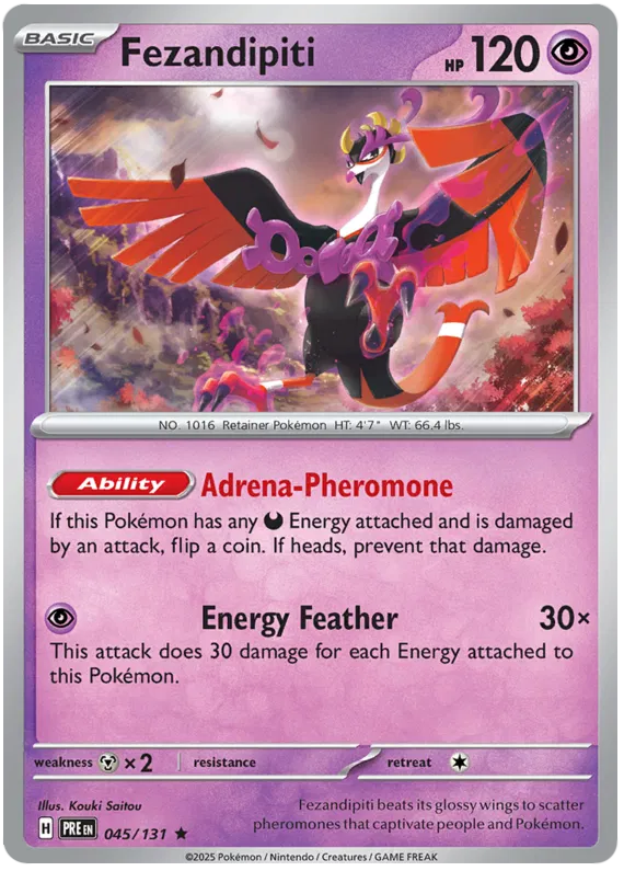 Fezandipiti 045/131 SV8.5 Prismatic Evolutions Rare