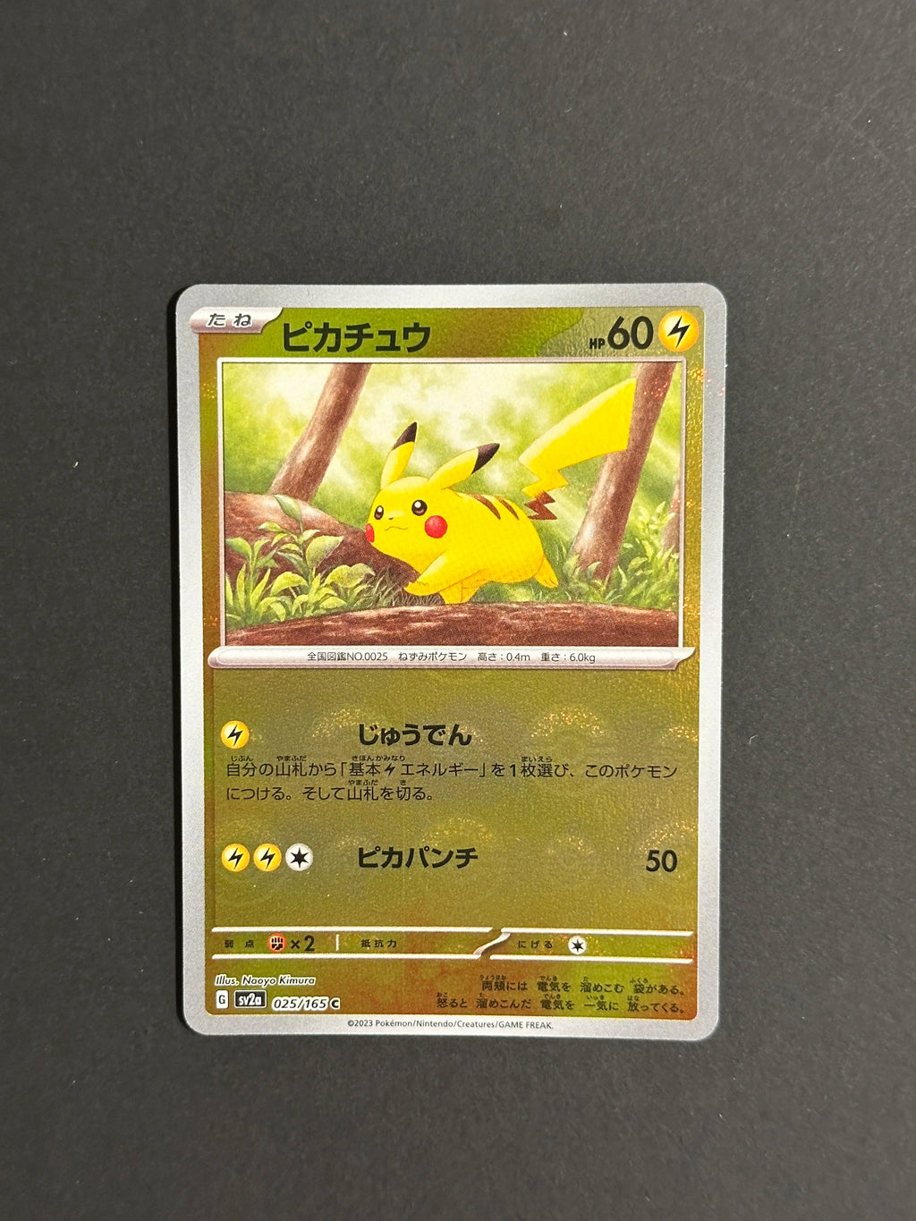 Pikachu Poké Ball Holo 025/165 SV2a Pokémon 151 Japanese