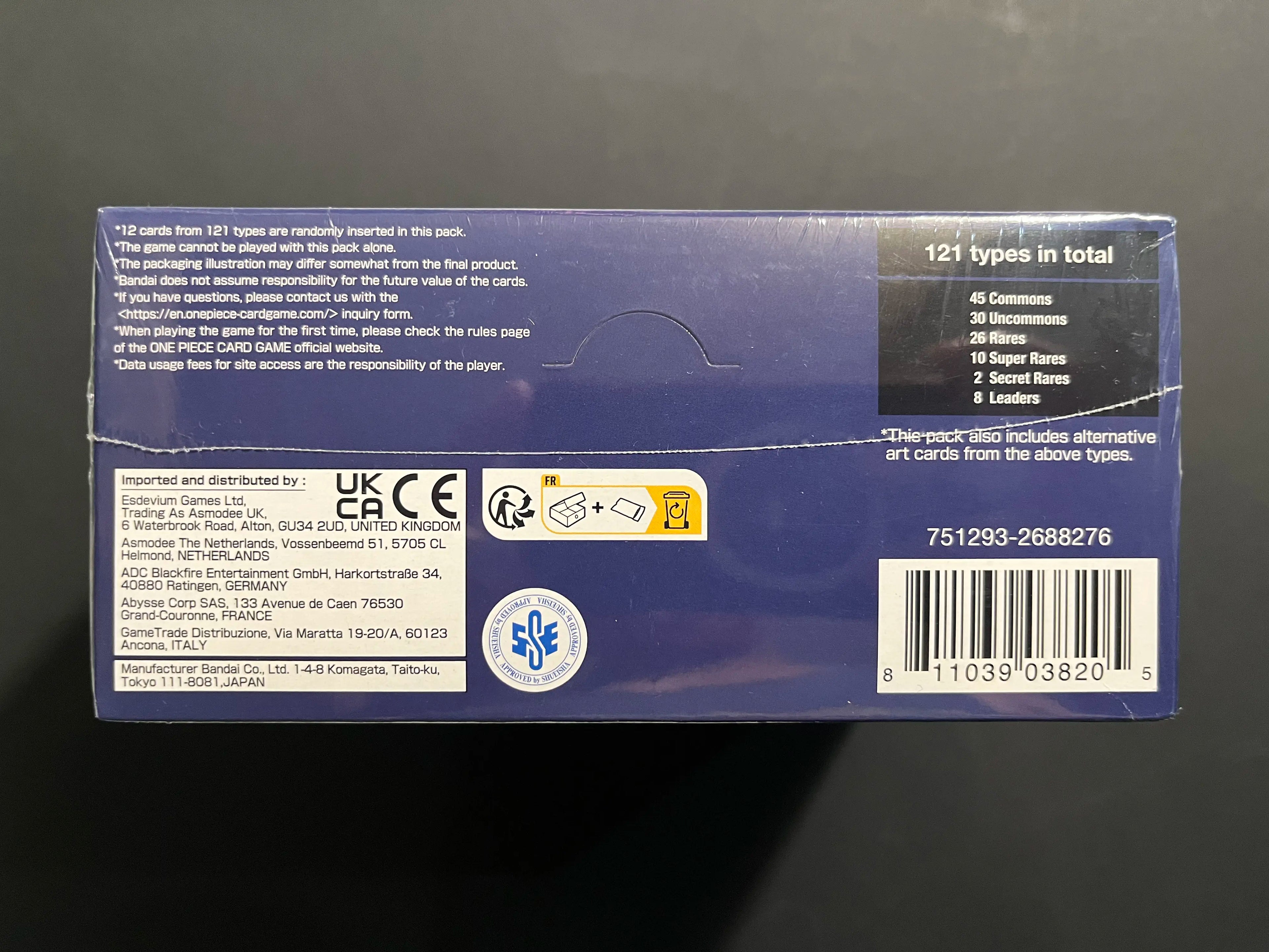 Romance Dawn OP01 White Bottom Booster Box