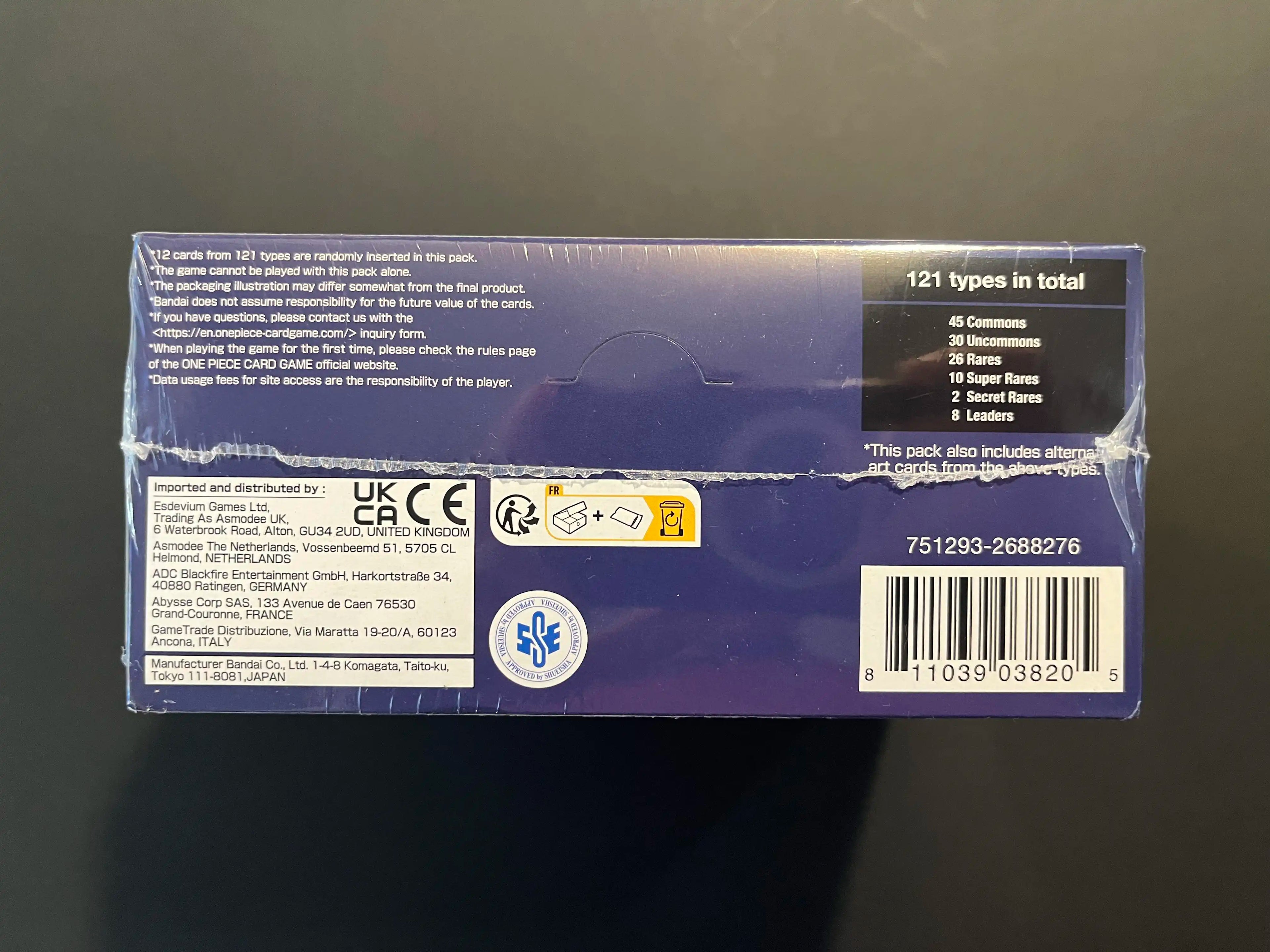 Romance Dawn OP01 White Bottom Booster Box