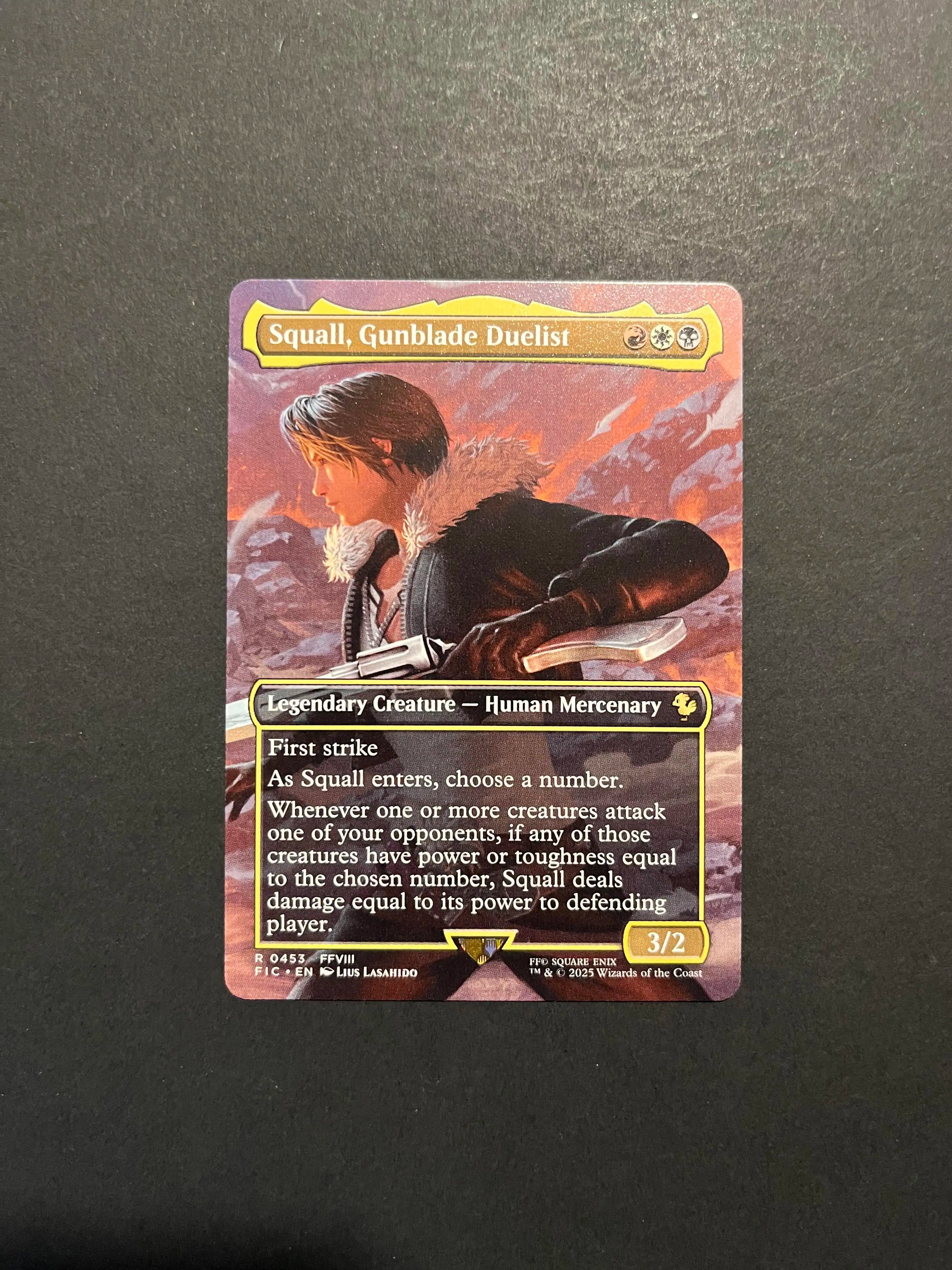 Squall, Gunblade Duelist #453 Borderless Foil Final Fantasy MTG
