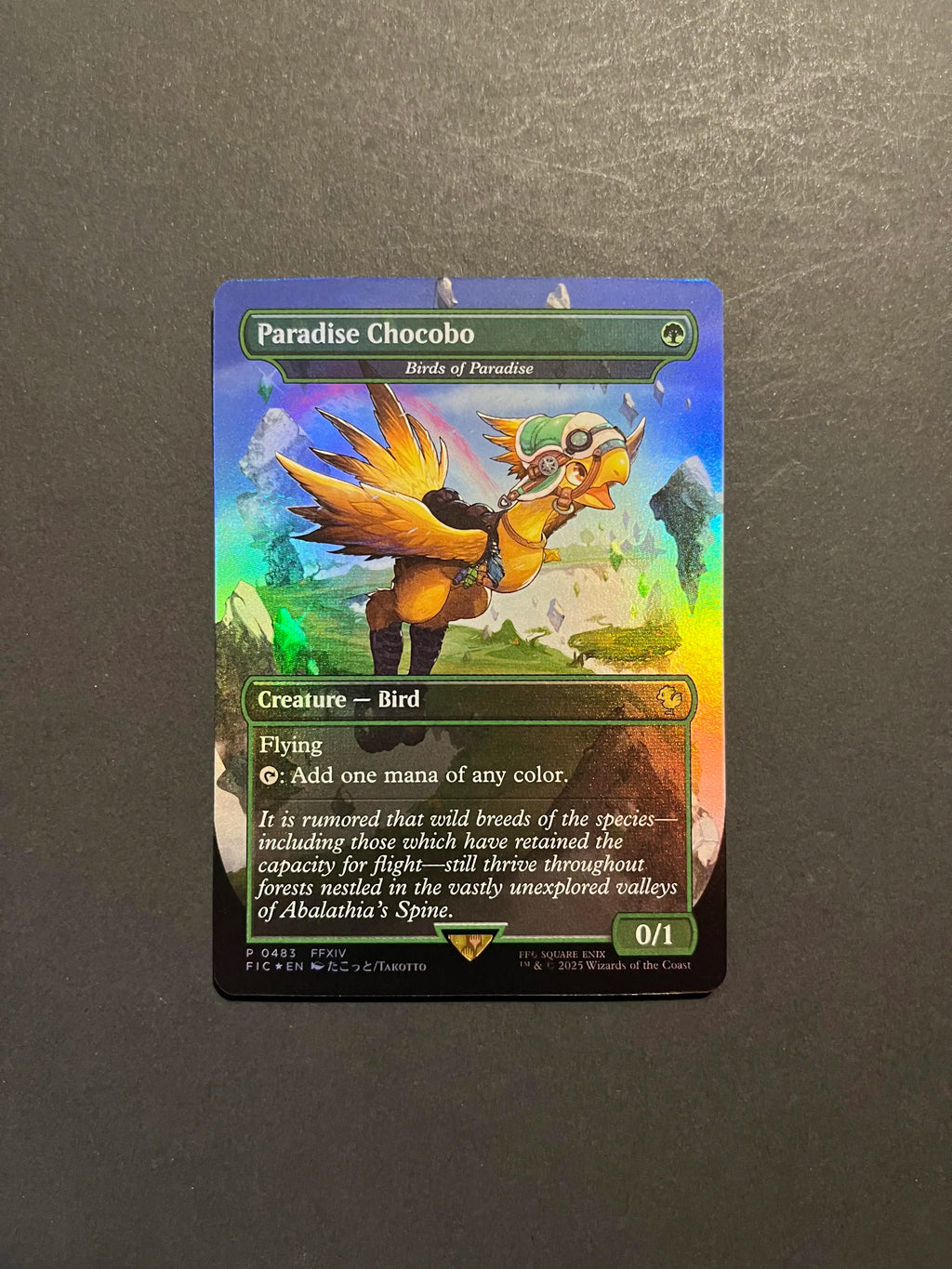 Paradise Chocobo #483 Borderless Birds of Paradise FF MTG FIC