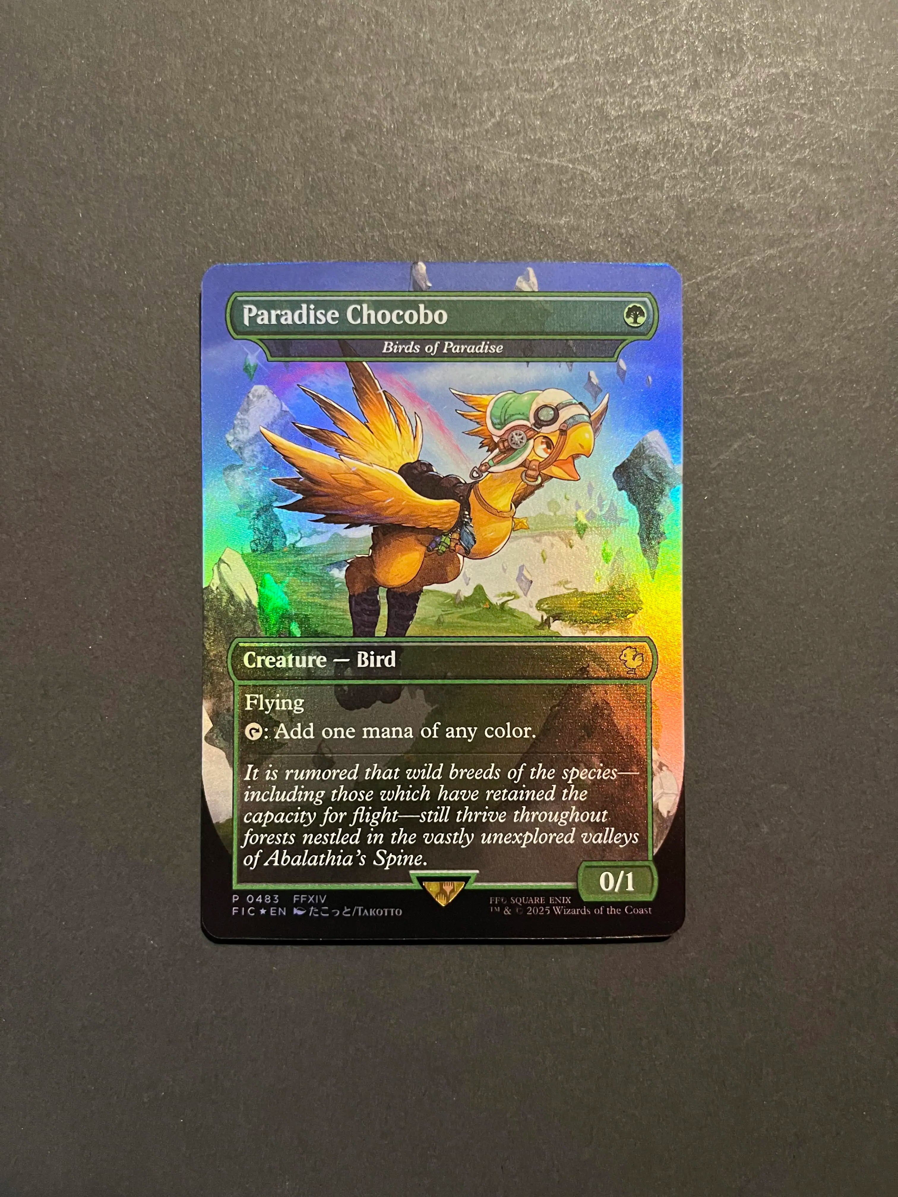 Paradise Chocobo #483 Borderless Birds of Paradise FF MTG FIC