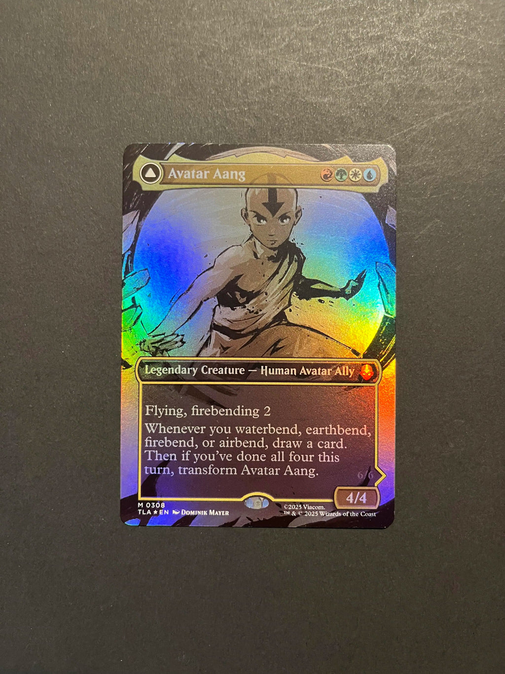 Avatar Aang Borderless Foil Avatar: The Last Airbender TLA MTG