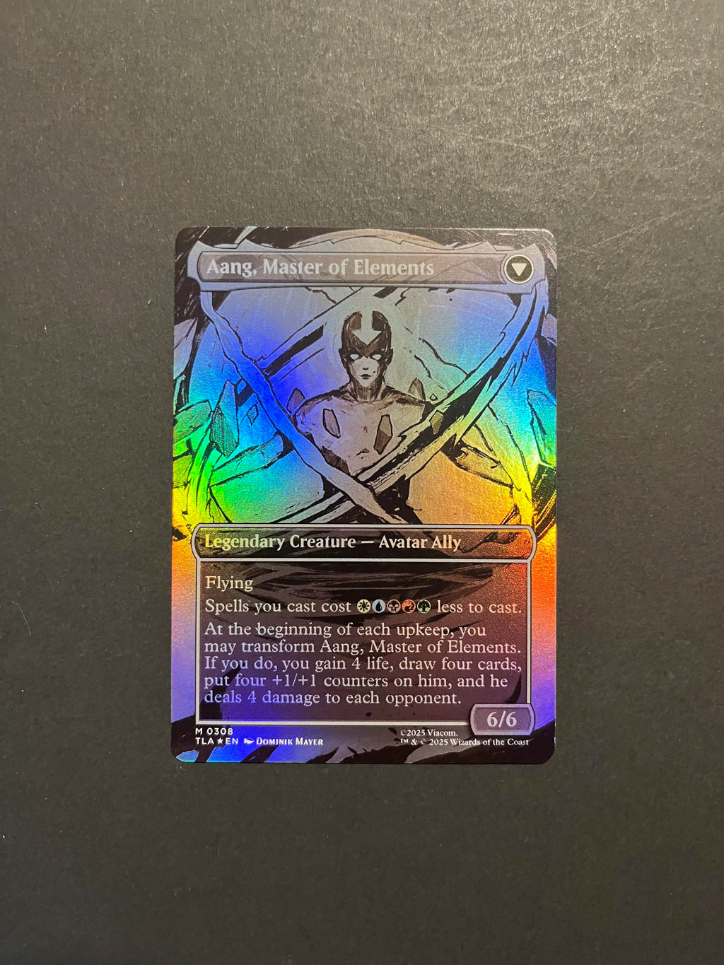 Avatar Aang Borderless Foil Avatar: The Last Airbender TLA MTG