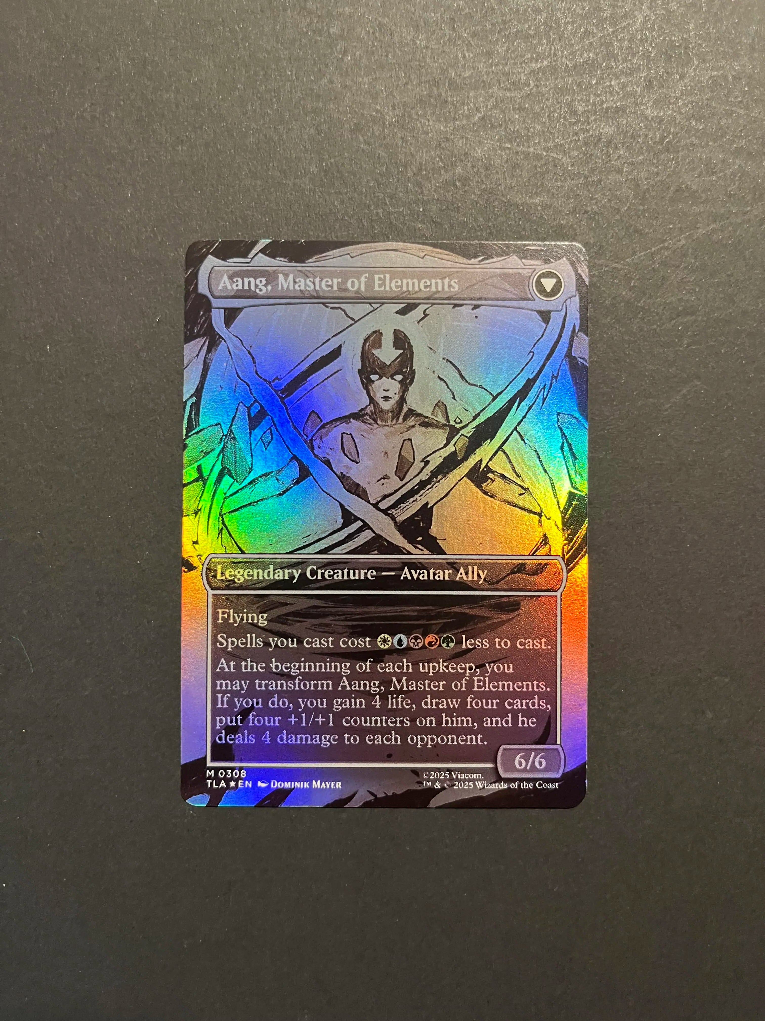 Avatar Aang Borderless Foil Avatar: The Last Airbender TLA MTG
