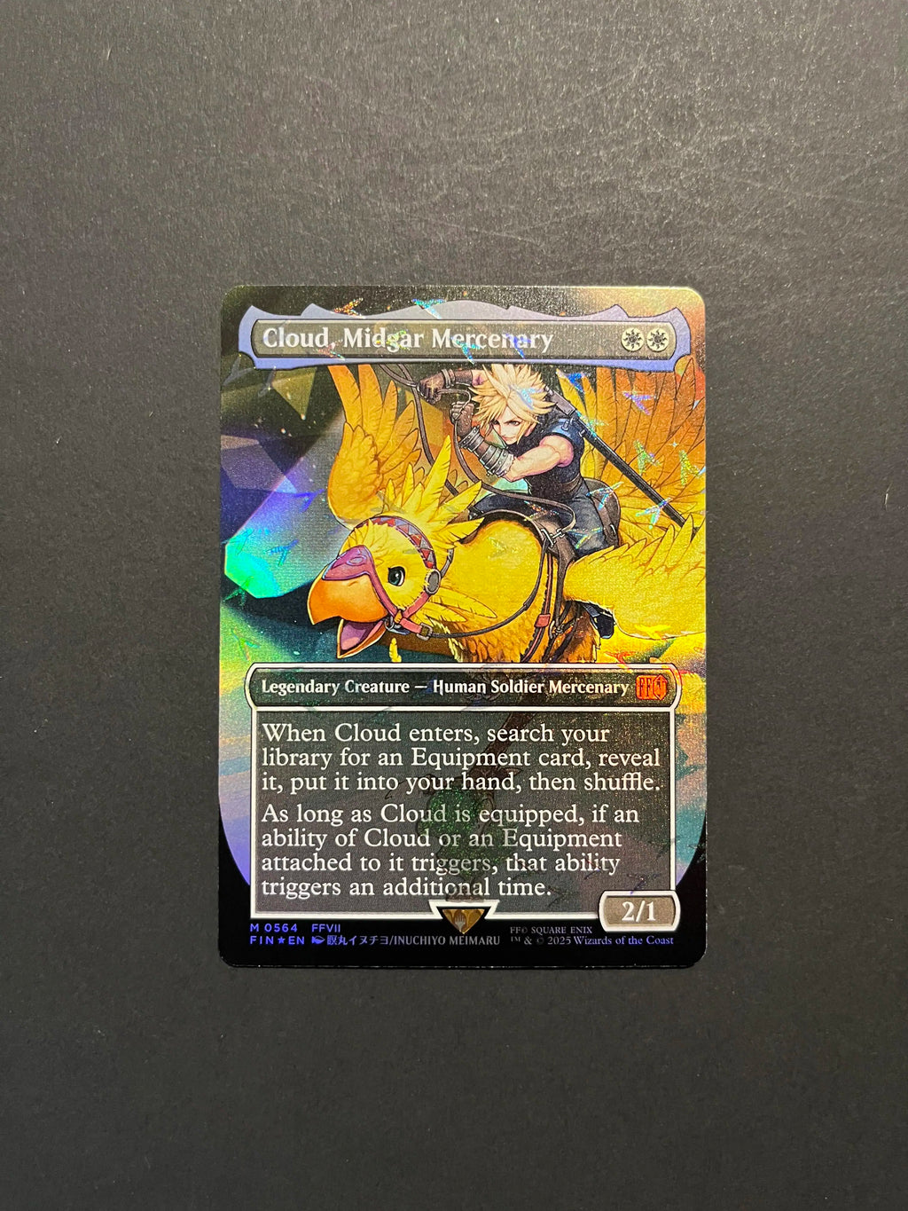 Cloud, Midgar Mercenary Borderless Chocobo Foil FF 564