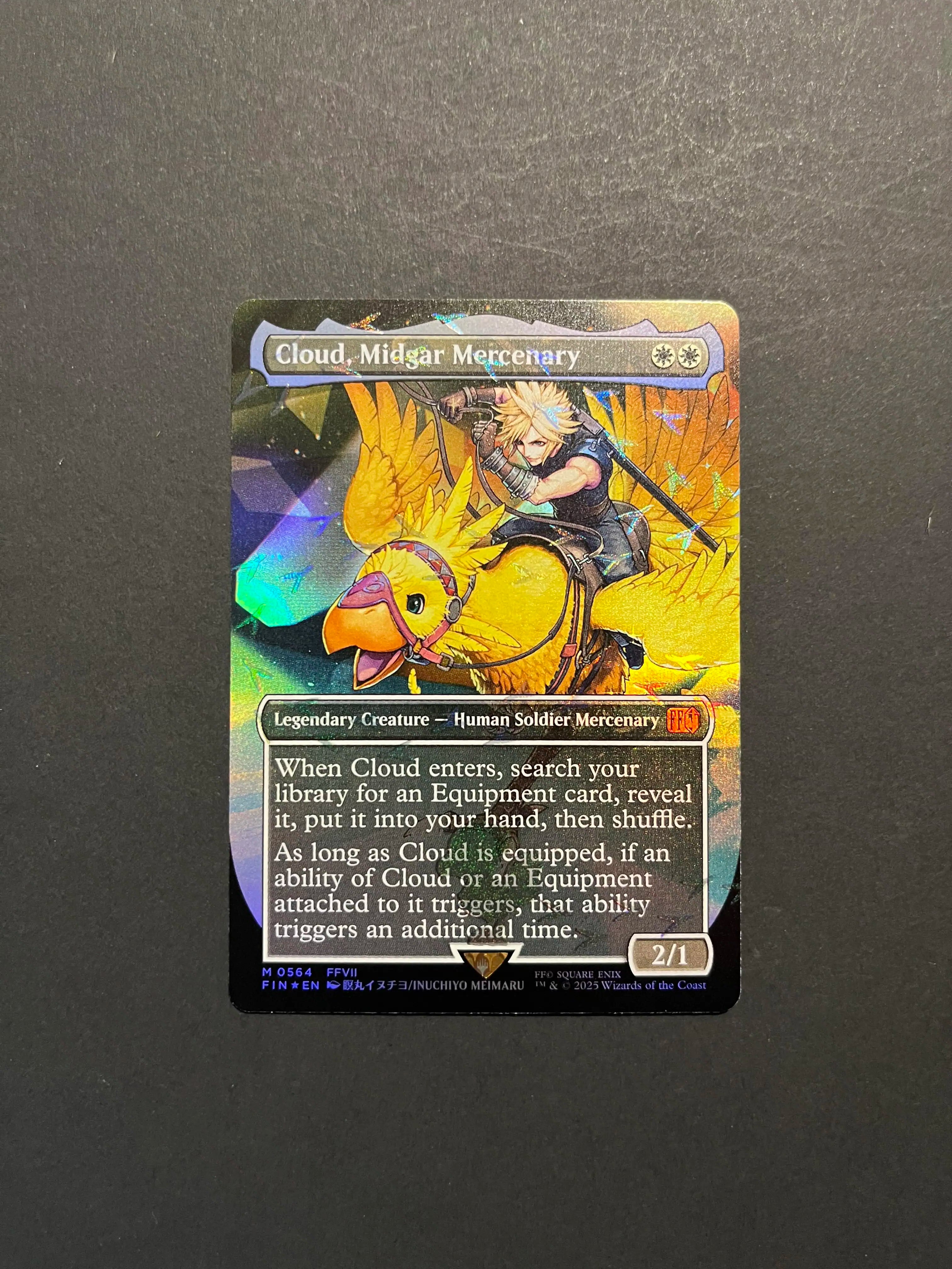 Cloud, Midgar Mercenary Borderless Chocobo Foil FF 564
