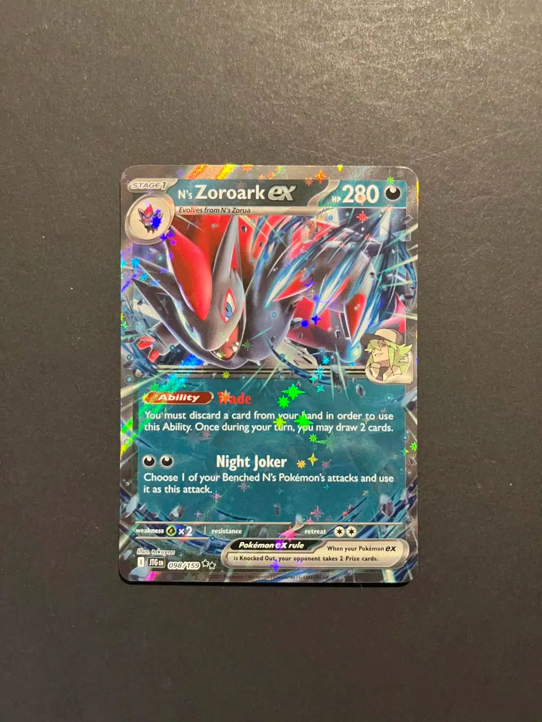 N’s Zoroark ex 098/159 SV09 Journey Together A2-18
