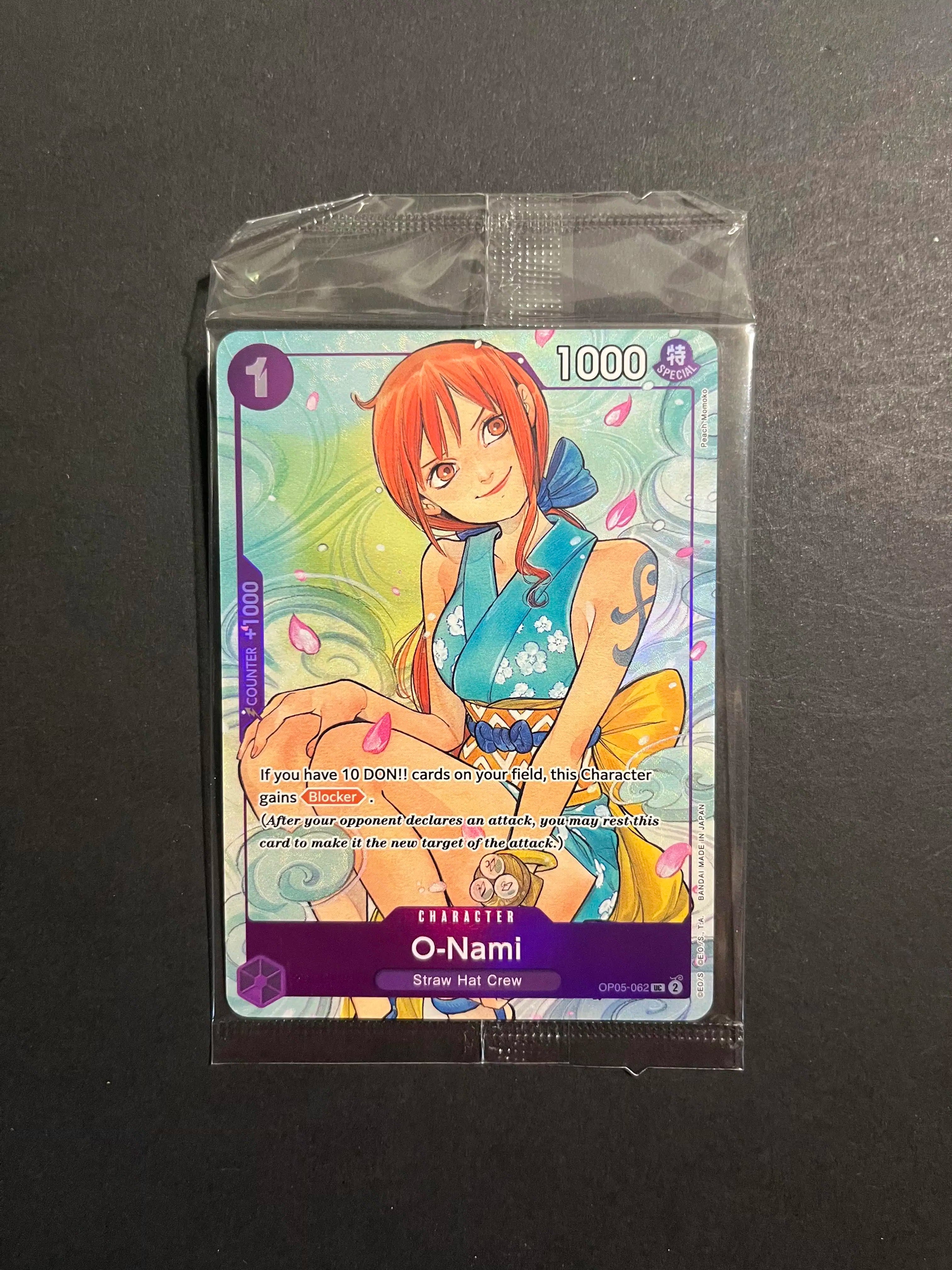 O-Nami OP05-062 Full Art Holo Promo Illustration Box Vol.1