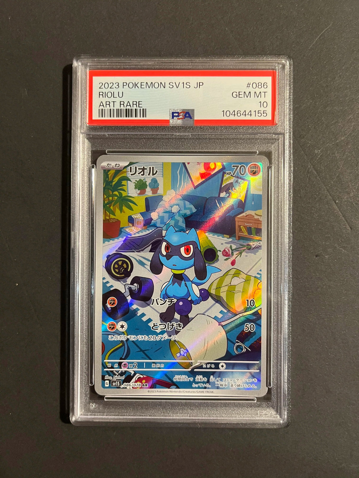 PSA 10 Riolu AR 086/078 SV1S Scarlet ex Japanese