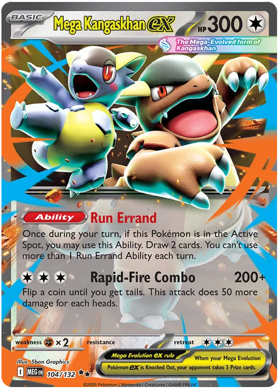 Mega Kangaskhan ex 104/132 ME01 Mega Evolution