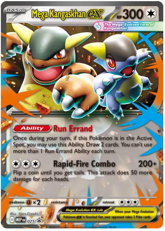 Mega Kangaskhan EX 025 ME Mega Evolution Promo