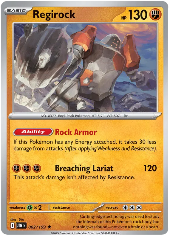 Regirock 082/159 SV09 Journey Together Rare