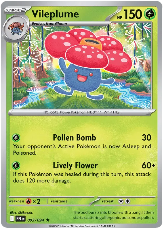Vileplume 003/094 ME02 Phantasmal Flames
