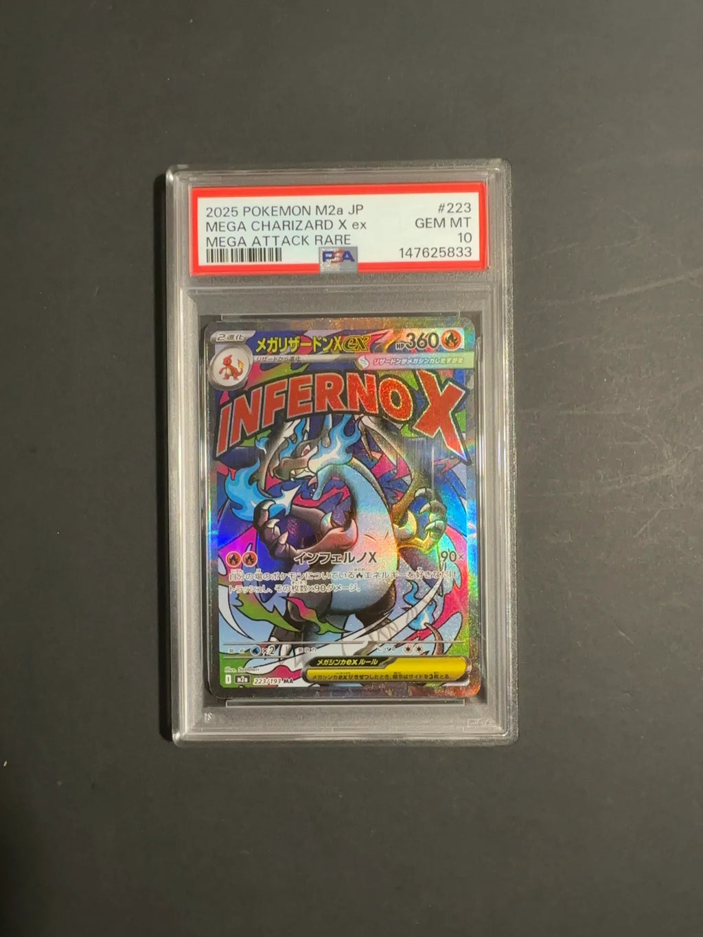 Mega Charizard X ex 223/193 M2A Mega Dream PSA 10 Card