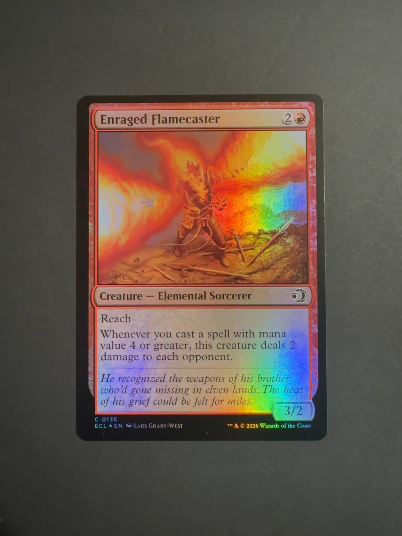 Enraged Flamecaster 0135 ECL Lorwyn Eclipsed