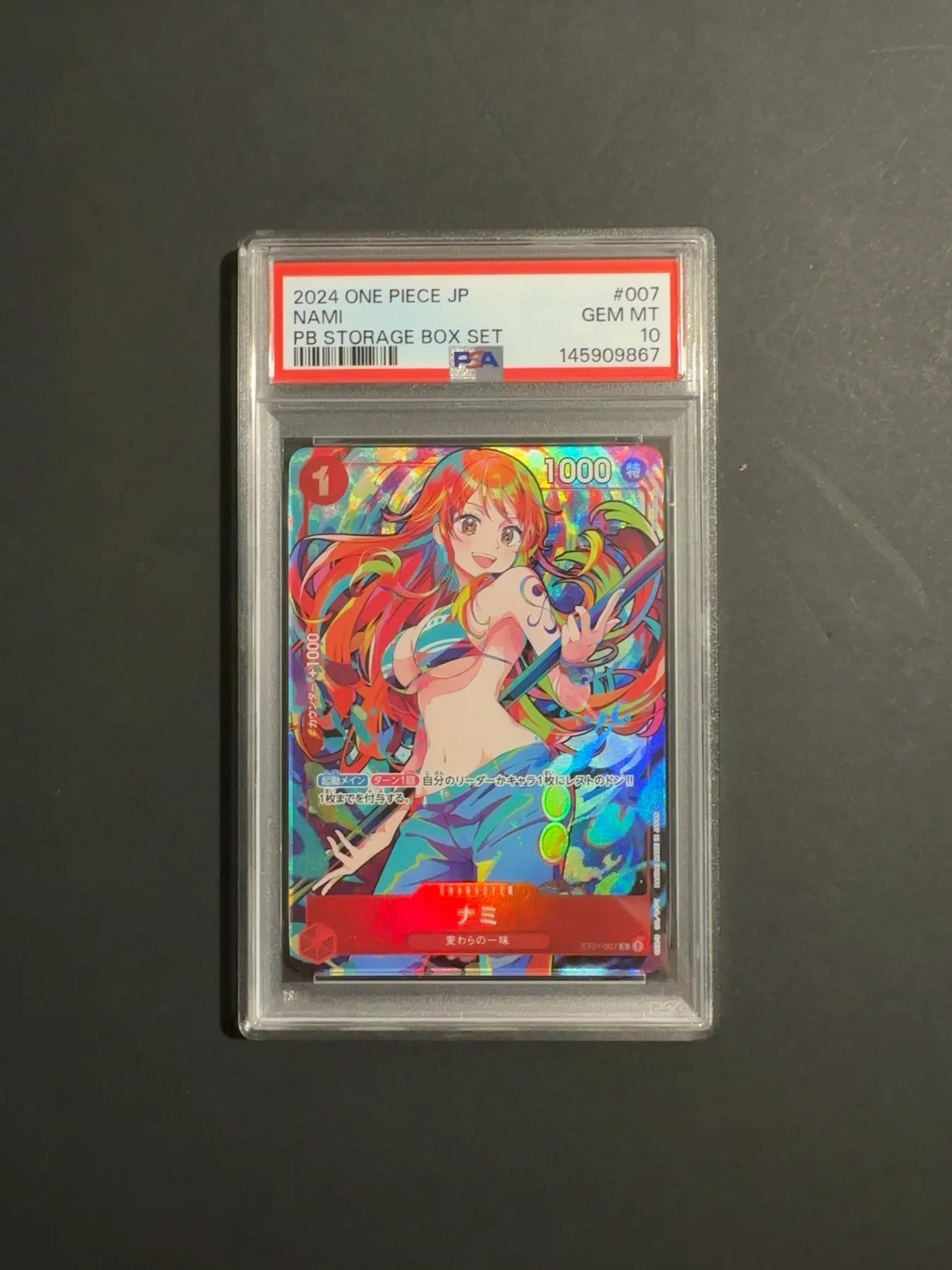 Nami 007 ST01 One Piece Promotional Cards PSA 10