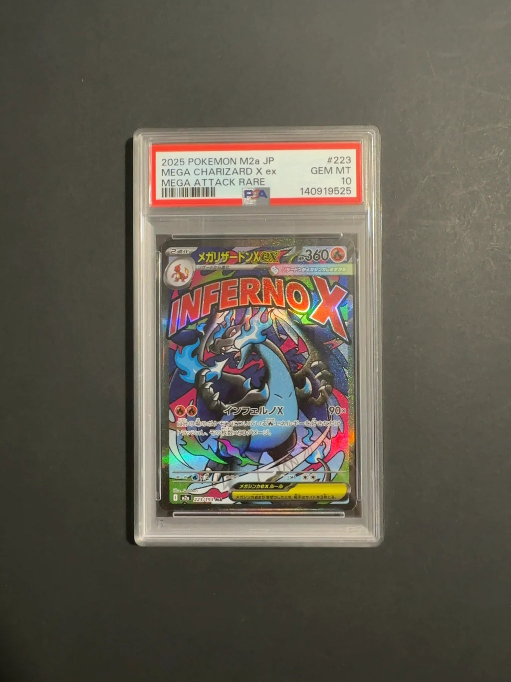 Mega Charizard X ex 223/193 M2A Mega Dream PSA 10 Card