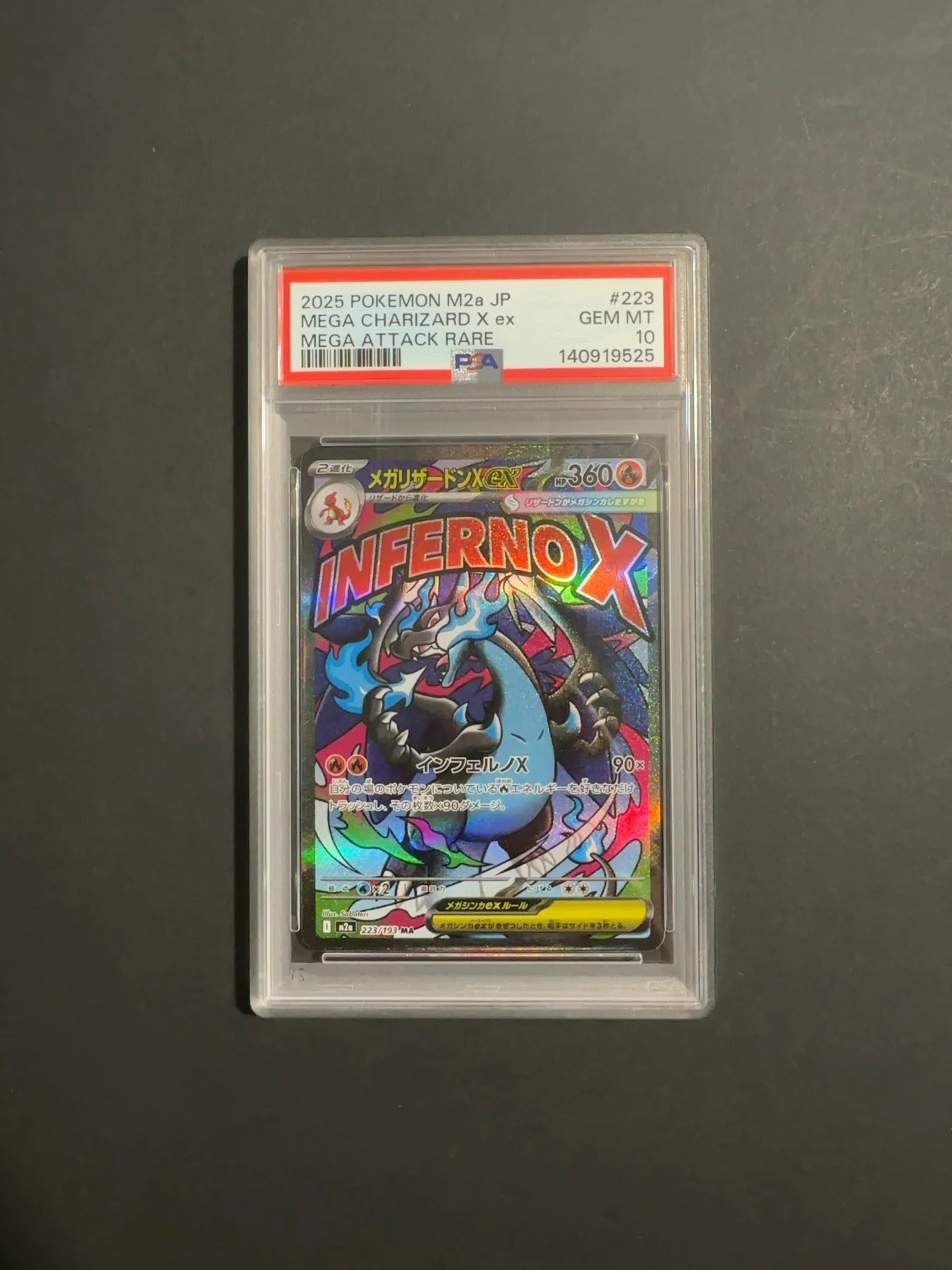 Mega Charizard X ex 223/193 M2A Mega Dream PSA 10 Card