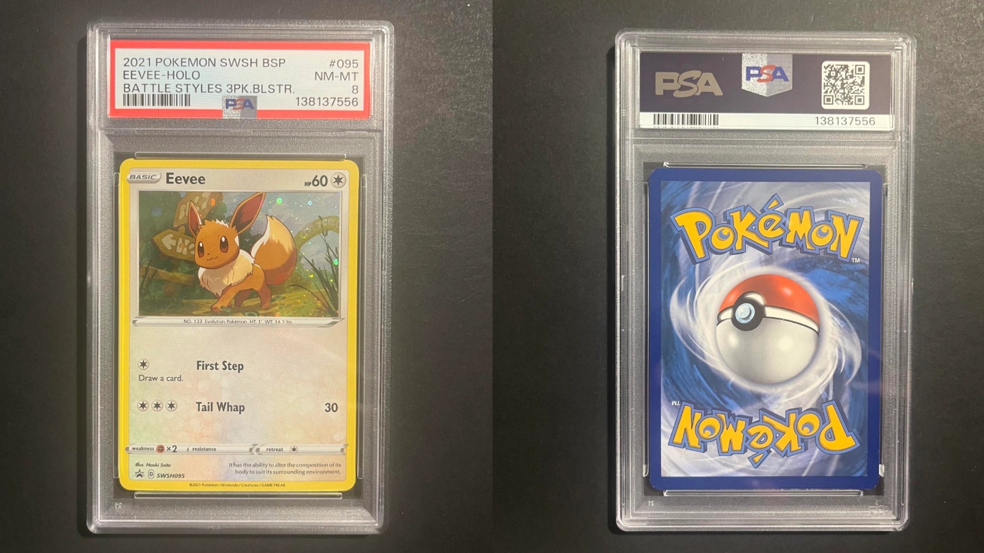 Eevee 095 SWSH095 Battle Styles Promo Graded