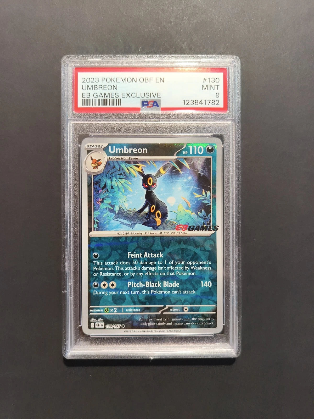 PSA 9 Umbreon Stamped 130/197 EB Games Exclusive